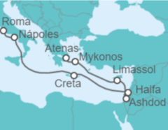 Itinerario del Crucero Grecia, Chipre, Israel, Italia - Princess Cruises