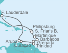 Itinerario del Crucero Saint Maarten, Martinica, Barbados, Trinidad Y Tobago, Curaçao, Aruba - Princess Cruises