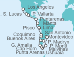 Itinerario del Crucero desde Buenos Aires (Argentina) a Los Ángeles - Princess Cruises