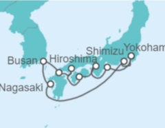 Itinerario del Crucero Japón, Corea Del Sur - Princess Cruises