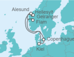 Itinerario del Crucero Noruega, Alemania - MSC Cruceros