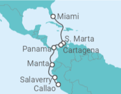 Itinerario del Crucero Colombia, Panamá, Perú - Norwegian Cruise Line