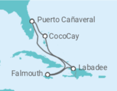 Itinerario del Crucero Jamaica - Royal Caribbean