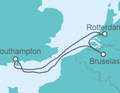 Itinerario del Crucero Holanda, Bélgica - Cunard