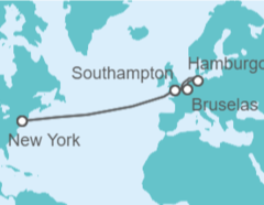 Itinerario del Crucero Reino Unido, Alemania, Bélgica - Cunard
