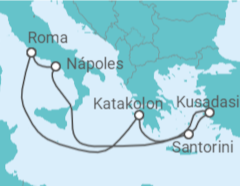 Itinerario del Crucero Italia, Grecia, Turquía - Princess Cruises