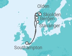 Itinerario del Crucero Noruega - Princess Cruises