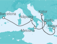 Itinerario del Crucero Montenegro, Grecia, Italia - Princess Cruises