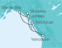 Itinerario del Crucero Alaska - Princess Cruises