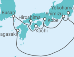 Itinerario del Crucero Japón, Corea Del Sur - Princess Cruises