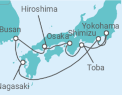 Itinerario del Crucero Japón, Corea Del Sur - Princess Cruises
