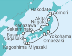Itinerario del Crucero Japón, Corea Del Sur - Princess Cruises