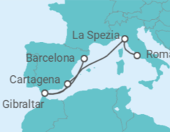 Itinerario del Crucero Gibraltar, España, Italia - Princess Cruises