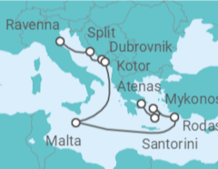Itinerario del Crucero Croacia, Montenegro, Malta, Grecia - Celebrity Cruises