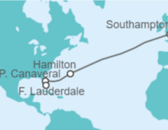 Itinerario del Crucero Bermudas, USA - Cunard