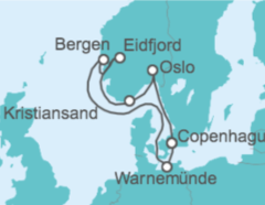 Itinerario del Crucero Alemania, Noruega - MSC Cruceros