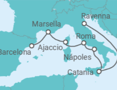Itinerario del Crucero Italia, Francia - Royal Caribbean