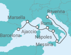 Itinerario del Crucero Italia, Francia - Royal Caribbean