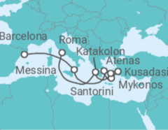 Itinerario del Crucero Italia, Grecia, Turquía - Celebrity Cruises