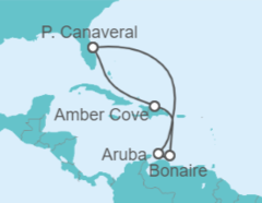 Itinerario del Crucero Aruba, Bonaire, San Eustaquio y Saba - Carnival