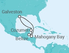 Itinerario del Crucero Belice, México - Carnival