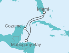 Itinerario del Crucero México - Carnival