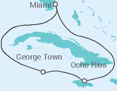 Itinerario del Crucero Jamaica, Islas Caimán - Carnival
