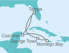 Itinerario del Crucero México, Jamaica, Islas Caimán - Carnival