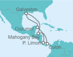 Itinerario del Crucero México, Costa Rica, Panamá - Carnival