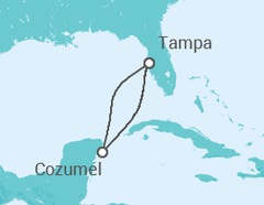 Itinerario del Crucero México - Carnival