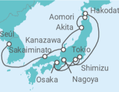 Itinerario del Crucero Japón - Norwegian Cruise Line