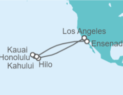 Itinerario del Crucero Islas hawaianas - Princess Cruises