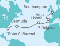 Itinerario del Crucero España, Portugal, Bermudas - Celebrity Cruises