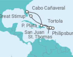Itinerario del Crucero Puerto Rico, Saint Maarten, Islas Vírgenes - Eeuu, Islas Vírgenes - Reino Unido - Norwegian Cruise Line