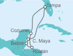 Itinerario del Crucero México, Honduras, Belice - Royal Caribbean