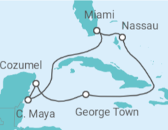 Itinerario del Crucero Bahamas, Islas Caimán, México - Celebrity Cruises