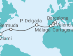 Itinerario del Crucero España, Portugal, Bermudas - Royal Caribbean