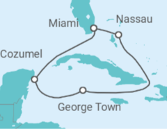 Itinerario del Crucero Bahamas, Islas Caimán, México - Celebrity Cruises