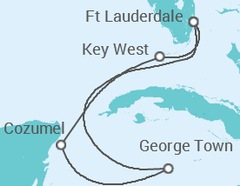 Itinerario del Crucero USA, México, Islas Caimán - Celebrity Cruises