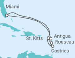 Itinerario del Crucero Santa Lucía, Antigua Y Barbuda - Celebrity Cruises