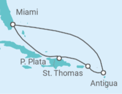 Itinerario del Crucero Islas Vírgenes - Eeuu, Antigua Y Barbuda - Celebrity Cruises