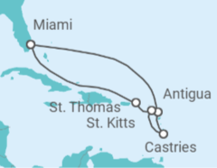 Itinerario del Crucero Antigua Y Barbuda, Santa Lucía, Islas Vírgenes - Eeuu - Celebrity Cruises