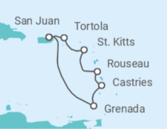 Itinerario del Crucero Islas Vírgenes - Reino Unido, Santa Lucía - Celebrity Cruises