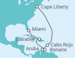 Itinerario del Crucero Aruba, Bonaire, San Eustaquio y Saba - Royal Caribbean