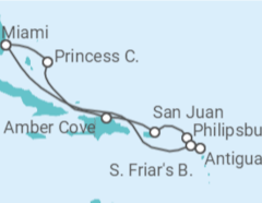 Itinerario del Crucero Puerto Rico, Saint Maarten, Antigua Y Barbuda - Princess Cruises