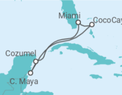 Itinerario del Crucero México - Royal Caribbean
