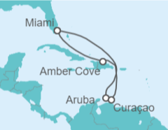 Itinerario del Crucero Aruba, Curaçao - Carnival