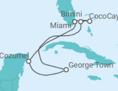 Itinerario del Crucero Islas Caimán, México - Royal Caribbean