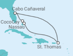 Itinerario del Crucero Islas Vírgenes - Eeuu, Bahamas - Royal Caribbean