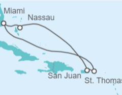 Itinerario del Crucero Bahamas, Puerto Rico, Islas Vírgenes - Eeuu - Royal Caribbean